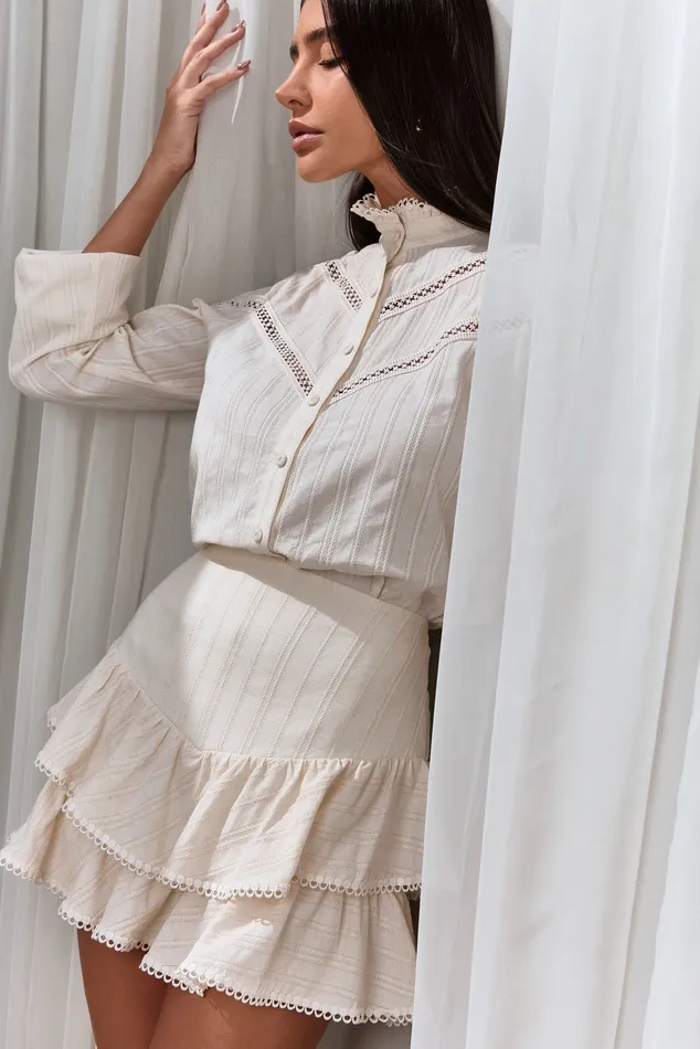 Conjunto em Voil de Algodão Maquinetado - Imagem 4